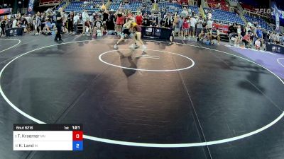 88 lbs Cons 8 #1 - Trey Kraemer, MN vs Kolten Land, IN