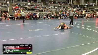 60 lbs Champ. Round 1 - Easton Uhlenhake, Immortal Athletics WC vs Magnus Mathiason, Hinton Mathawks