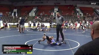 44 lbs Round 3 (6 Team) - Cristiano Gutierrez, Basement Brawlers vs Braxton Lewis, Ninja Killer