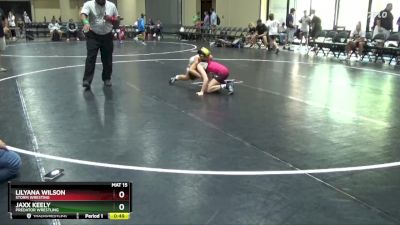 80 lbs Quarterfinal - Lilyana Wilson, Storm Wresting vs Jaxx Keely, Predator Wrestling