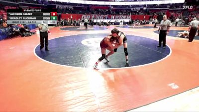 2A 132 lbs Quarterfinal - Bradley Ruckman, Bethalto (Civic Memorial) vs Jackson Palzet, Deerfield (H.S.)