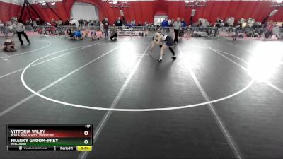 130 lbs Cons. Semi - Vittoria Wiley, Rolla High School Wrestling vs Franky Groom-Frey, Wisconsin