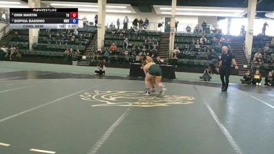 160 lbs Cons. Semi - Erin Martin, Tiffin University vs Sophia Bassino, Northern Michigan University