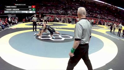 G-235 lbs Cons. Round 3 - Gabby Oregon, G-Archbold vs Anne Ruble, G-Ak. North