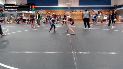 80 lbs 3rd Place Match - Rhett Lovelace, Legacy Elite Wrestling Club vs Thomas Ross, Summerville Take Down