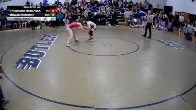 124 lbs Cons. Round 2 - Rowan Zehmisch, Butler Hs vs Thomasina Moncheck, Peters Twp Hs