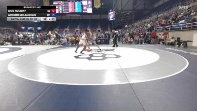 175 lbs Cons. Sub-rd Of 32 - Jude Holiday, CA vs Weston McLaughlin, WY