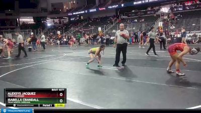 106 lbs Champ. Round 1 - Isabella Crandall, Team North Carolina vs Alexsys Jacquez, Team Colorado