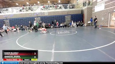 100 lbs Round 3 - Emerson Jensen, Middleton Wrestling Club vs Kason Blakely, Eastern Oregon Elite