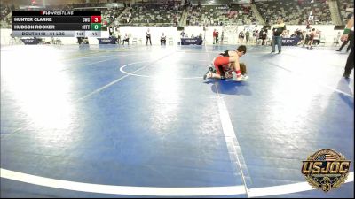 61 lbs 5th Place - Hunter Clarke, Claremore Wrestling Club vs Hudson Rooker, Standfast