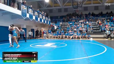 150 lbs Semis & 1st Wb (8 Team) - Logan Daugherty, Vancleave High School vs Javaryie Reed, Tupelo High School