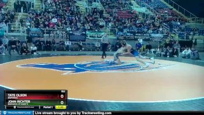 152 lbs Semifinal - Tate Olson, Bismarck vs John Richter, Bismarck St Mary`s