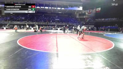 157 lbs Champ. Round 2 - Cash Byington, Sonora vs Grayson Gaspar, Inderkum