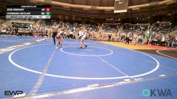 98 lbs Consolation - Zoie Gregory, Tulsa Blue T Panthers vs Aydreana McClain, Berryhill Wrestling Club