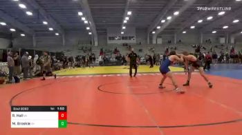 182 lbs Quarterfinal - Royce Hall, VA vs Mitchell Broskie, OH