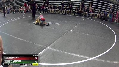 55 lbs Quarterfinals (8 Team) - Vincent Vonasek, Nebraska Maize vs Levi Konickson, North Dakota 2