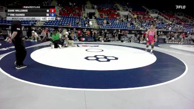 157 lbs Champ. Rd Of 128 - Zane Willobee, MI vs Tre Haines, WA