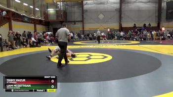 106 lbs 7th Place Match - Liam McGettigan, Gilman School vs Timmy Mazur, St. Edward