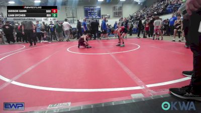 70 lbs Quarterfinal - Judson Gann, Barnsdall Youth Wrestling vs Liam Dyches, IRONMEN Wrestling Club