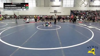 126 lbs Cons. Round 2 - Suelyan Serrano-Rosa, Black & Blue Wrestling Crew vs Alyssa Russell, Clever Combat