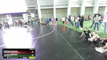 90 lbs Cons. Round 4 - Elijah Nebeker, 208 Badgers vs Boston Backus, Champions Wrestling Club