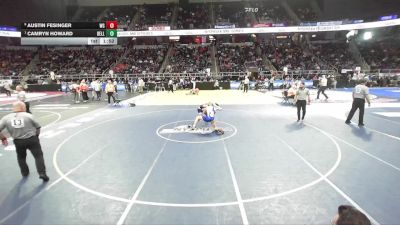 I-157 lbs Quarterfinal - Camryn Howard, Bellport vs Austin Fesinger, West Genesee