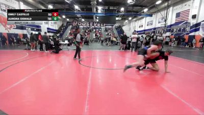 157 lbs Semifinal - Emily Castillo, Tuff Kidz Outlawz vs Aurora Oswald, Threshold Wrestling Club