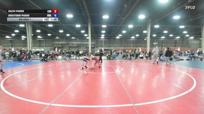 95 lbs Rr Rnd 7 - Zach Paris, Lebanon Die Hard Wrestling - BK8 vs Grayden Paris, Revival Silly Salmon - BK8