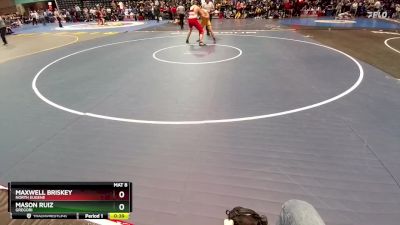 190 lbs Cons. Round 1 - Mason Ruiz, Gregori vs Maxwell Briskey, North Eugene