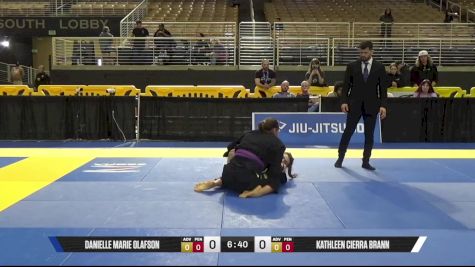 Kathleen Cierra Brann vs Danielle Marie Olafson 2025 Pan Jiu Jitsu IBJJF Championship