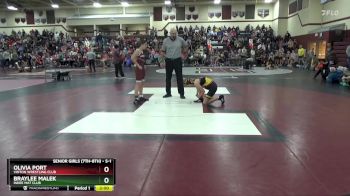 S-1 lbs Round 1 - Olivia Port, Vinton Wrestling Club vs Braylee Malek, Indee Mat Club