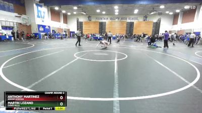 120 lbs Champ. Round 2 - Anthony Martinez, Bishop Gorman vs Martin Lozano, Chino Hills