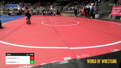 52 lbs Quarterfinal - Philip Espinosa, Rough House vs KAIN MENDEZ, Sebolt Wrestling Academy