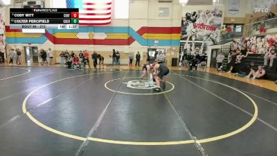 215 lbs Quarterfinal - Colter Percifield, Campbell County vs Cody Witt, Central