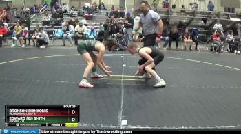 90 lbs Cons. Round 2 - Bronson Shinkonis, Michigan Matcats vs Edward (ej) Smith, Olympia