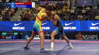 55 kg 1/8 Final - Alpamys Bolatuly, Kazakhstan vs Aytjan Khalmakhanov, Uzbekistan
