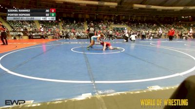 73 lbs Round Of 16 - Ezekiel Ramirez, Juggernaut Wrestling Club vs Porter Hopkins, Beebe Trained Wrestling