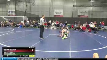 100 lbs Round 4 (6 Team) - Keagan Hill, South Dakota Storm vs Quinn Zegers, Nebraska Silver