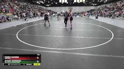 175 lbs Cons. Round 7 - Ryker Swenson, Belleville/Sugar River vs Owen Hansen, Waupaca