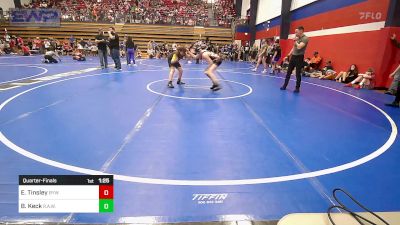 120 lbs Quarterfinal - Easton Tinsley, Bristow Youth Wrestling vs Brody Keck, R.A.W.