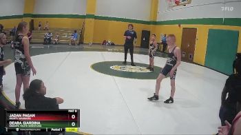 90 lbs Cons. Round 3 - DeAra Giardina, Knights Youth Wrestling vs Jadan Pagan, Mighty Warriors