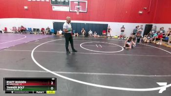 90 lbs Round 5 (6 Team) - Ryatt Rodden, BB Wrestling vs Tanner Bolt, Kansas Silver