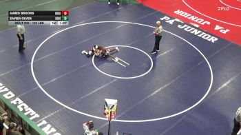 103 lbs Round Of 16 - James Brooks, Brookville vs Zavier Olver, Honesdale