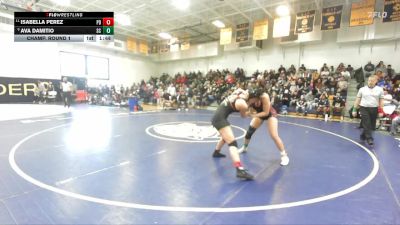 145 lbs Champ. Round 1 - Isabella Perez, Palm Desert vs Ava Damitio, San Clemente