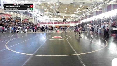 126 lbs Consi Of 8 #1 - Akira Yamaguchi, Arlington vs Colin Thorley, Boston College