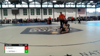 150-161 lbs Quarterfinal - Logan DeFilippo, Team DeFilippo vs Nolan Keenan, Beat The Streets Chicago