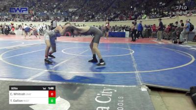 92 lbs Round Of 64 - Cam Whitnah, Unattached vs Thomas Gallion, Mustang Middle School