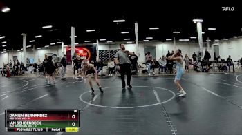 76 lbs Round 3 (4 Team) - Damien Hernandez, Red Devil WC vs Ian Schoenbeck, Mat Warriors Red
