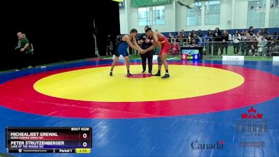 92kg Quarterfinal - Michealjeet Grewal, Guru Gobind Singh WC vs Peter Strutzenberger, Lake Of The Woods WC