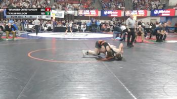 A - 103 lbs Cons. Round 3 - Brander Christianson, Columbia Falls vs Caleb Weldon, Frenchtown